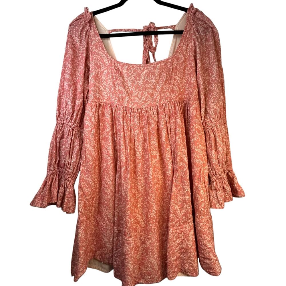 Pink  Anthropologie Pilcro Long-Sleeved Babydoll Dress - Size S - Picture 5 of 16